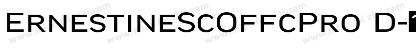 ErnestineScOffcPro D字体转换